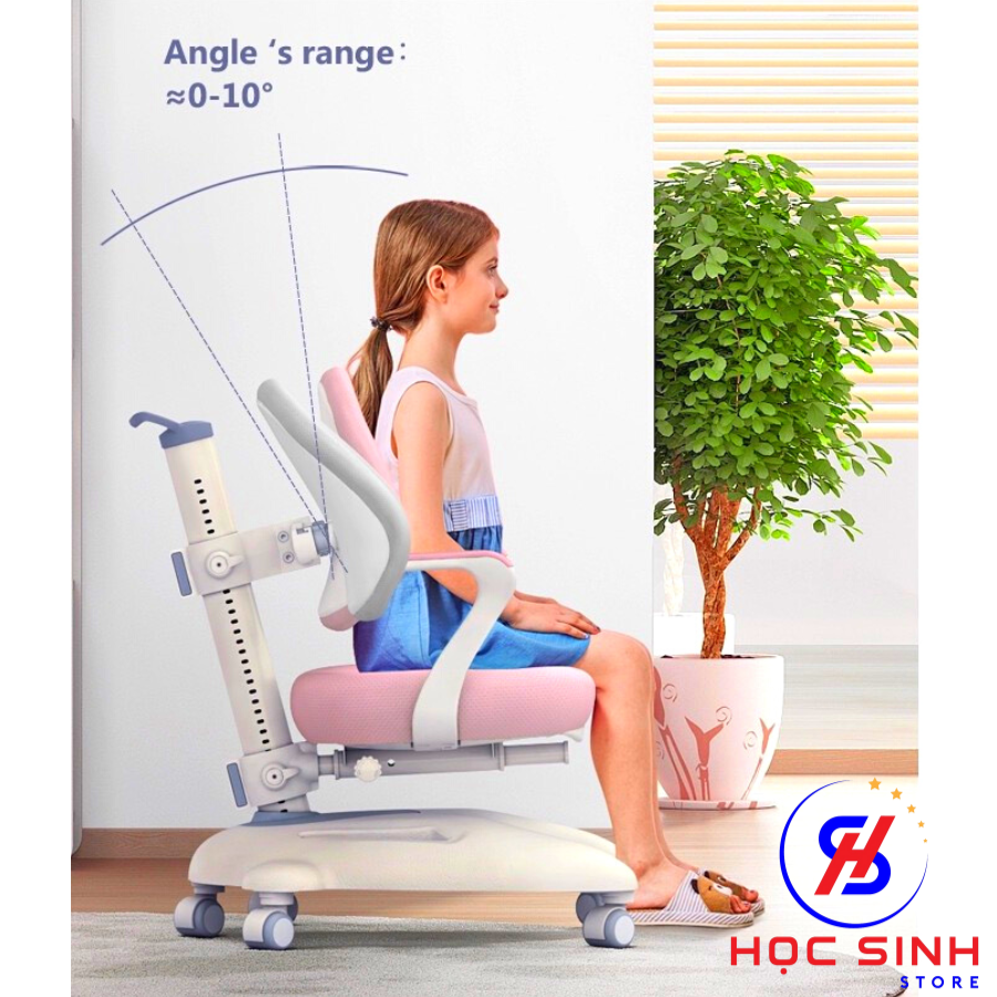 Ghế Chống Gù Học Sinh A79 - Chống Gù Chống Cận, Tùy chỉnh độ cao Chuẩn Công Thái Học Ergonomic