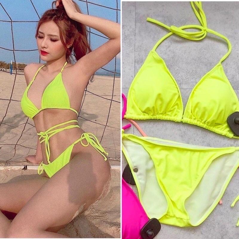 set bikini đồ bơi tam giác đơn giản