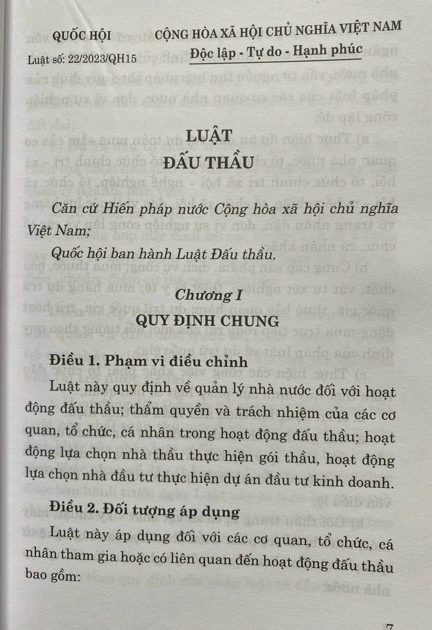 Luật Đấu Thầu