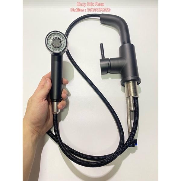 Vòi rửa chén nóng lạnh inox phủ nano