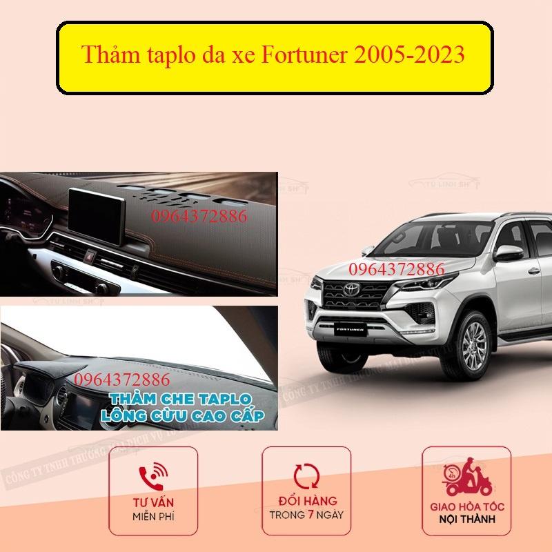 Thảm taplo FORTUNER bằng lông Cừu 3 lớp hoặc Da Cacbon