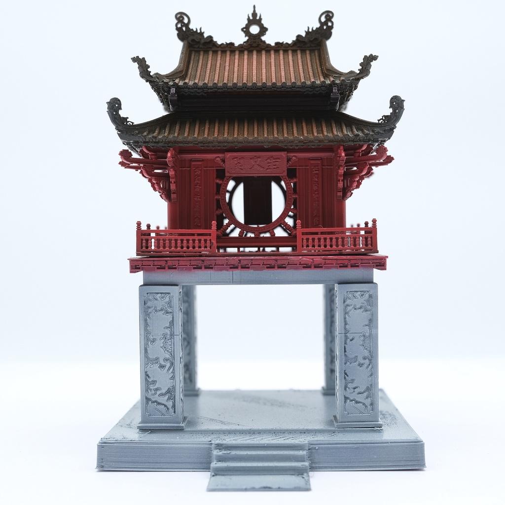 Mô hình tiểu cảnh Việt - Khuê Văn Các - bán cạn - bể cá - hòn non bộ - terrarium - tinh xảo - chất lượng cao