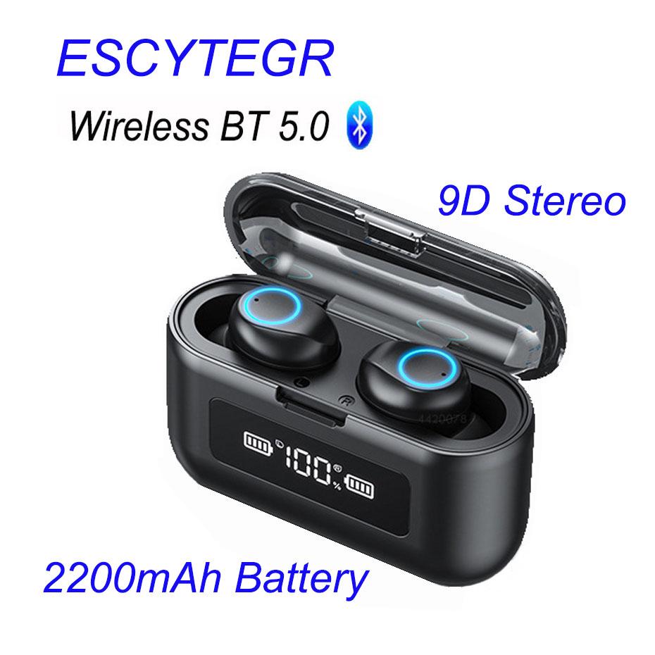 003 Không Dây Bluetooth Tai Nghe TWS Âm Thanh Stereo Tai Nghe Nhét Tai Loại Bỏ Tiếng Ồn Tai Nghe Có Mic Handfree Cho Điện Thoại Di Động