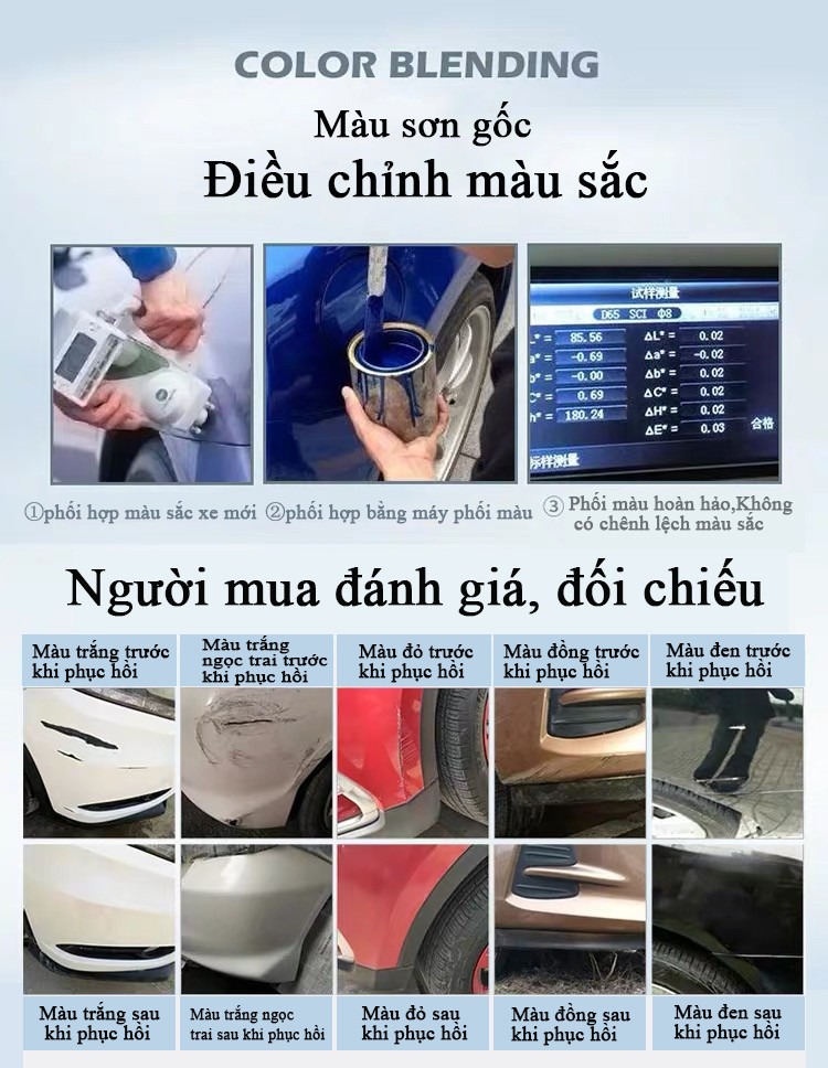 Bộ sản phẩm tẩy vết xước thân xe ôtô, đánh bóng, làm phẳng, lắp đầy vết xước, sơn phun phủ, Phục hồi viết xước một cách dễ dàng, đem lại vẻ đẹp như mới cho xe