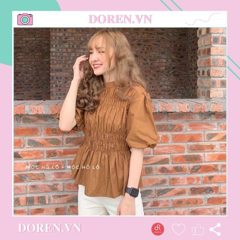 Áo bo chun tay bồng thời trang sành điệu DOREN DRA009