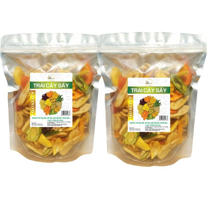 1KG Trái cây sấy khô hàng nguyên miếng loại 1 hiệu SK FOOD