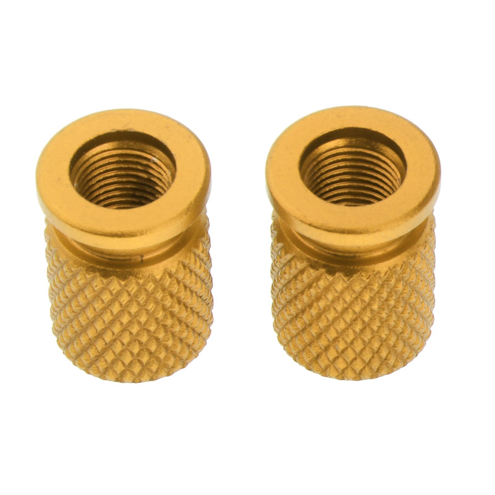 2 Pieces Car Motorcycle Tire Stem Valve Caps Aluminium Alloy Wheel Valve Covers Dustproof