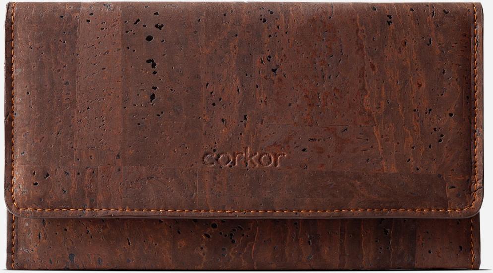 Ví nữ nắp lật khóa nam châm WOMEN CORK WALLET SLIM - HGcork Corkor CK273 - Nhiều màu - Vật liệu 100% da cork thực vật thuần chay từ vỏ cây sồi Bồ Đào Nha, Siêu bền, Chống cháy, Chống mốc, Chống thấm nước - Hàng chính hãng, Sản xuất Handmade bởi Nghệ nhân