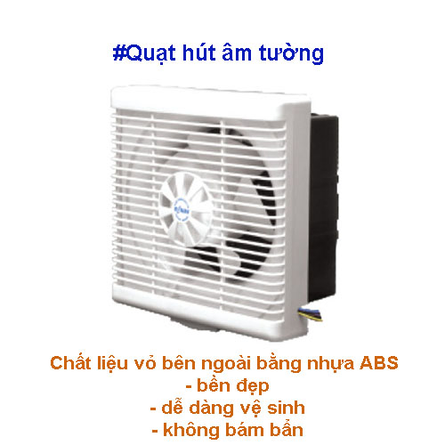 Quạt thông gió âm tường Roman RBV15 - Hàng chính hãng