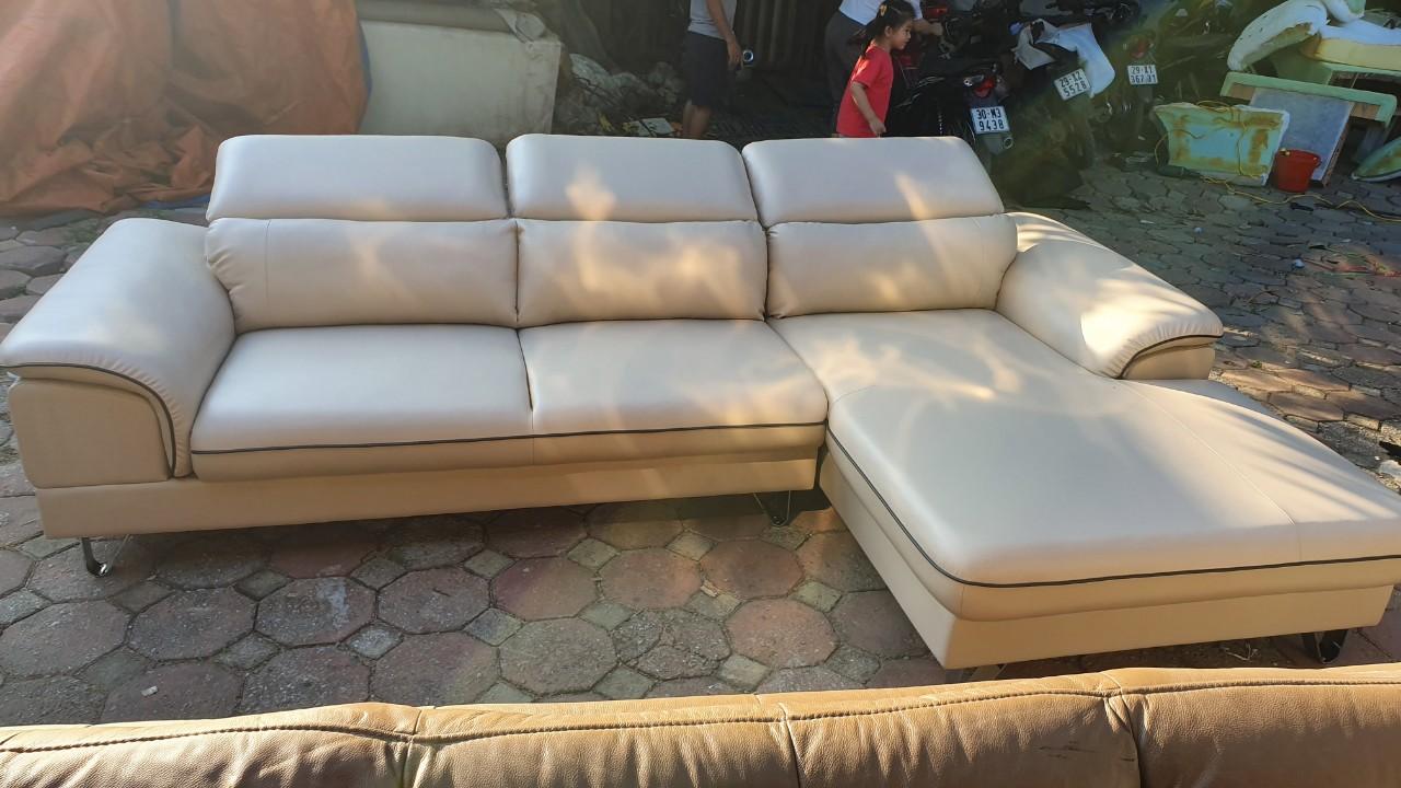 Sofa da phòng khách cao cấp MS001 2M8