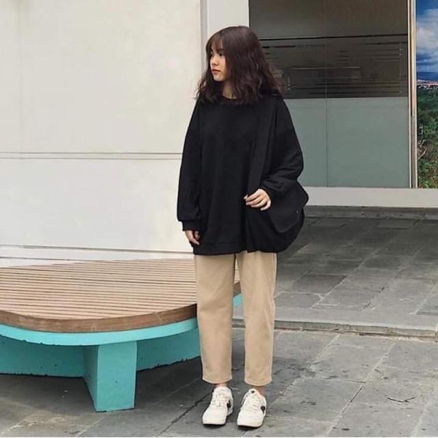 Áo thun nỉ nam nữ tay dài