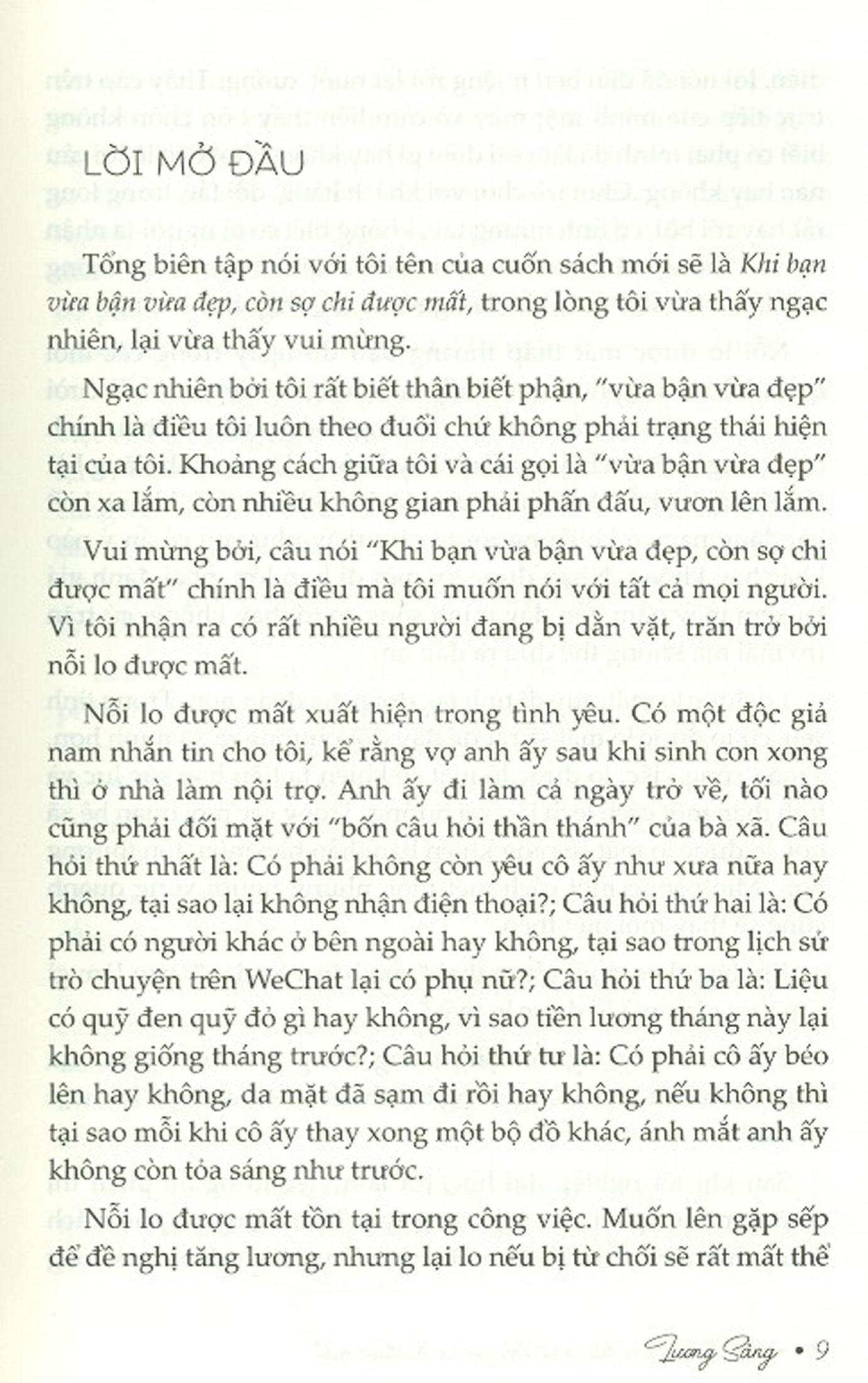Khi Bạn Vừa Bận Vừa Đẹp Còn Sợ Chi Được Mất