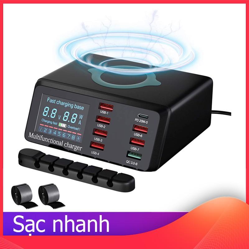 Sạc báo dòng X9 hỗ trợ sạc không dây (8 cổng)