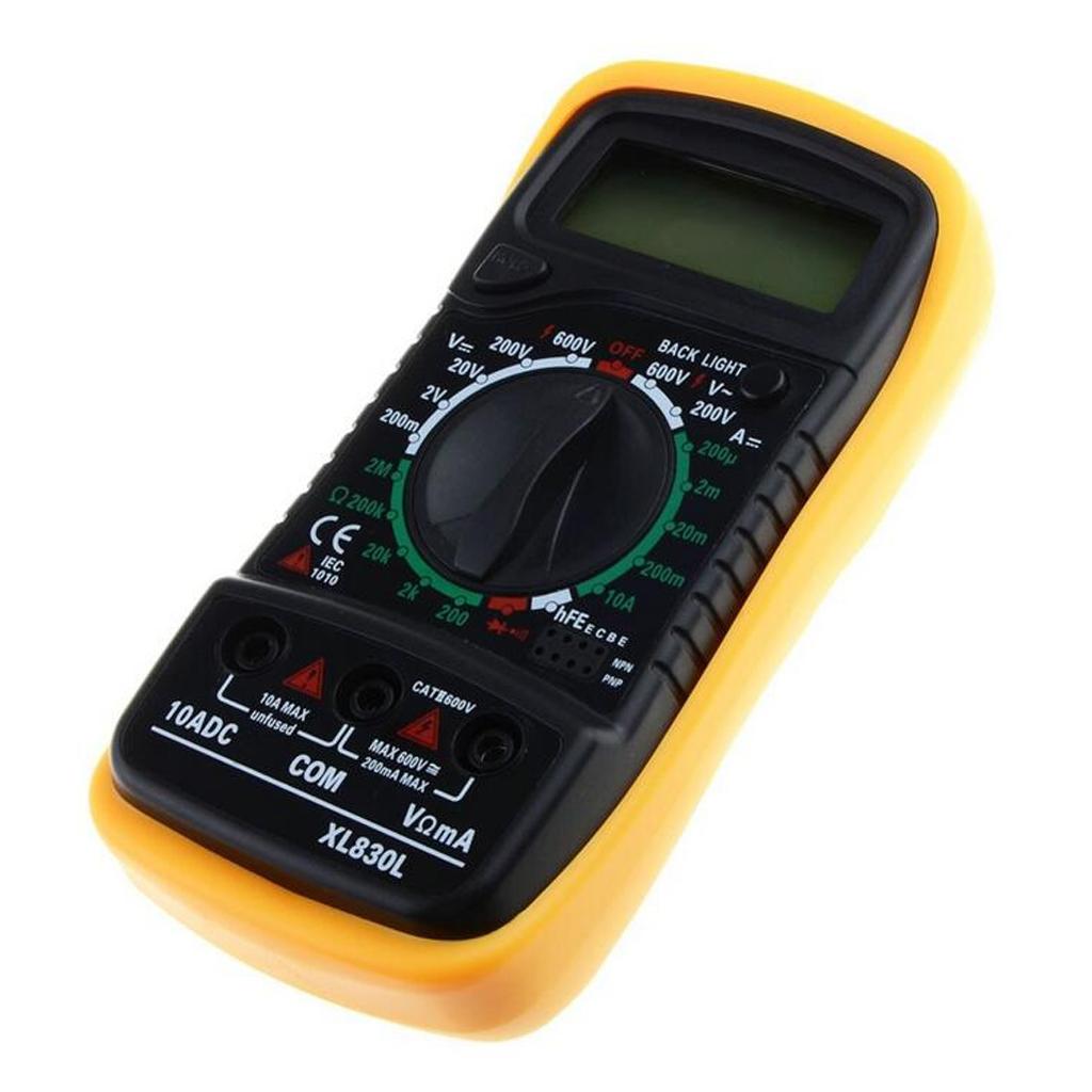 XL830L Portable LCD Auto Ranging Digital Multimeter AC DC OHM Volt Tester