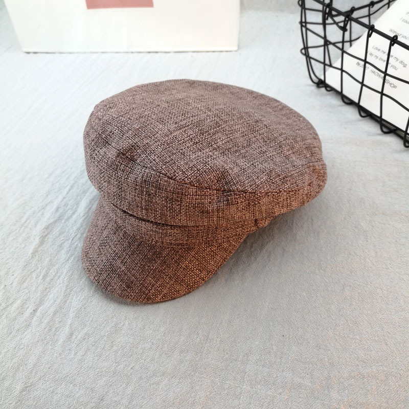 Mũ newsboy phụ kiện thời trang nữ chất vải thô