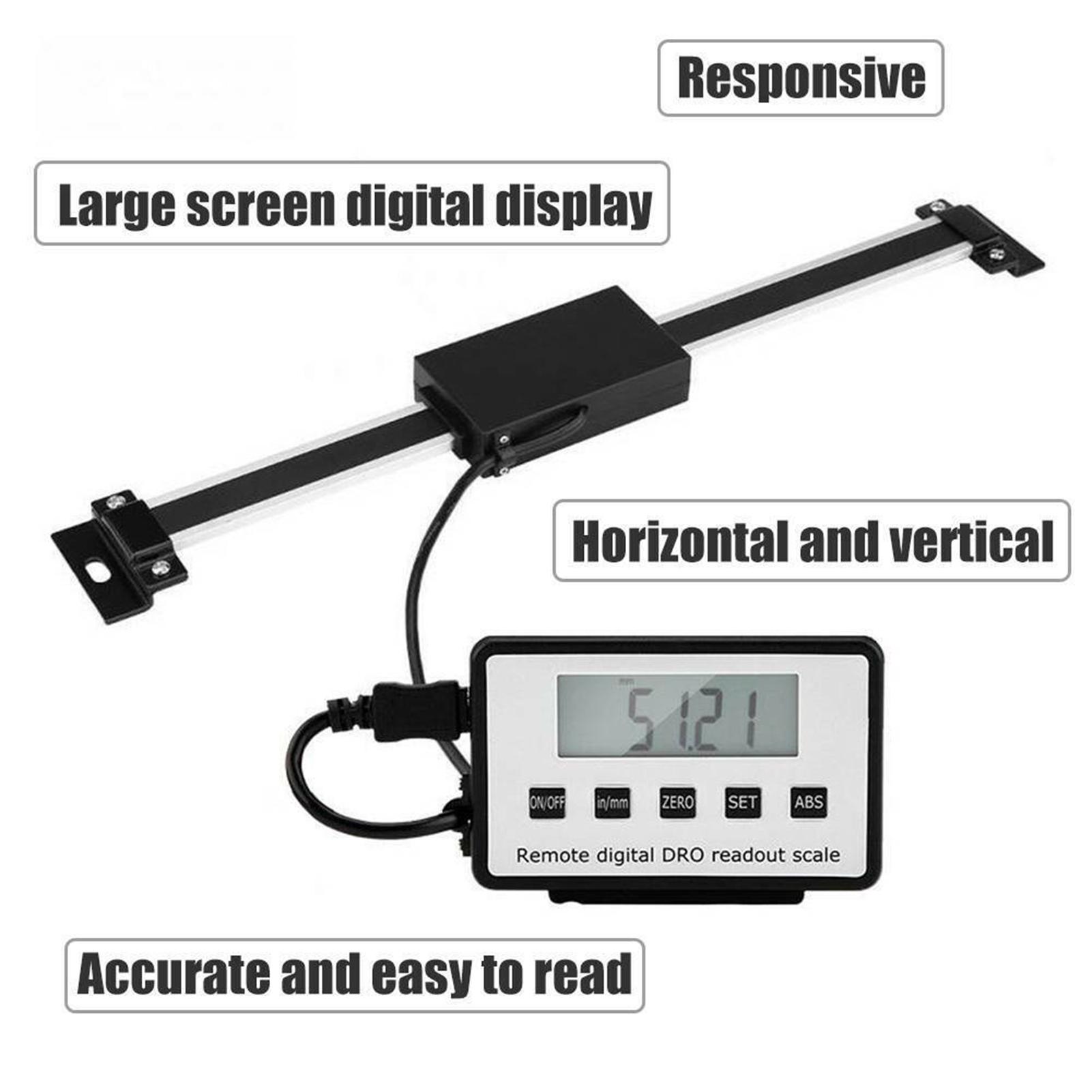 0-300mm Digital LCD Accurate DRO Readout Scale For Milling Lathe Linear Tool