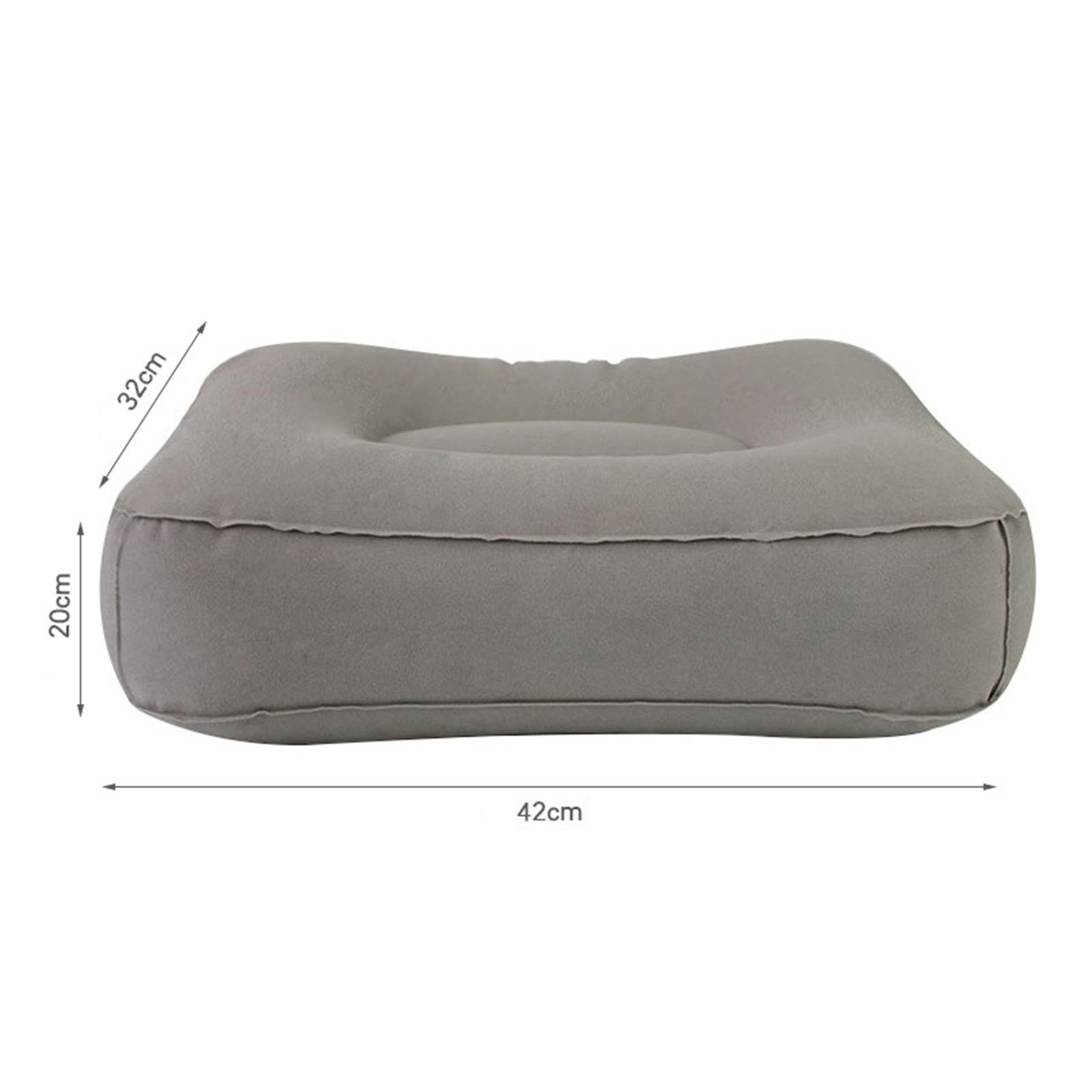 Foot Rest Pillow, PVC Inflatable Foot Rest Mat , Travel Foot Rest Pillow for Office, Home, Travel, Car, Airplane