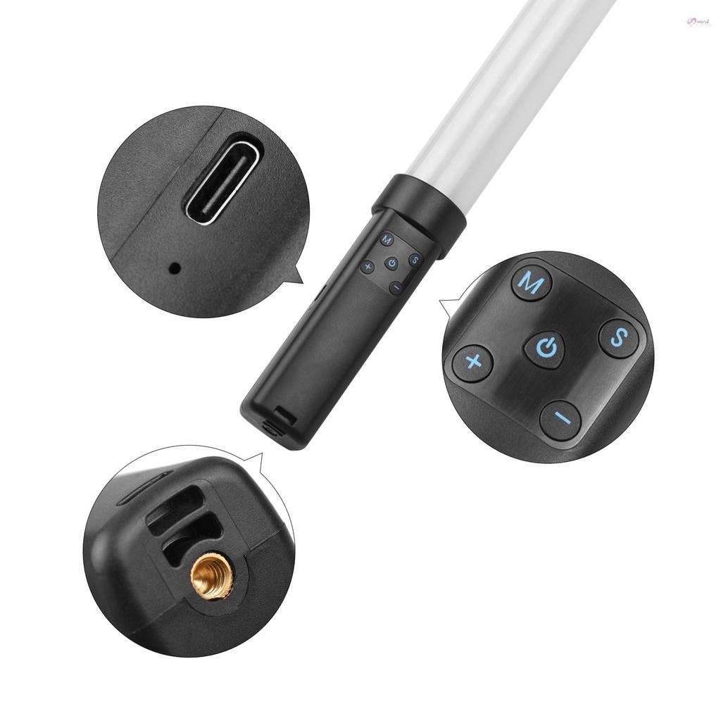 Gậy Đèn RGB Nhiều Màu Sắc Tích Hợp 9 Kiểu Nhiệt Độ 3000K-6500K Tiện Dụng