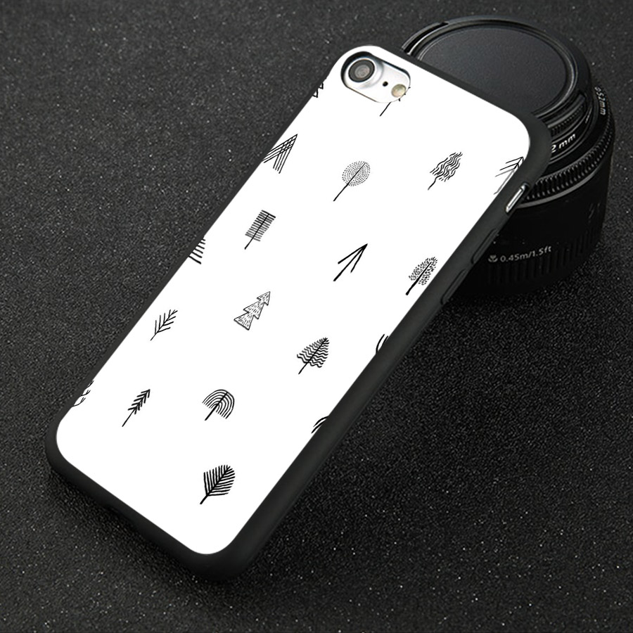 Ốp điện thoại kính cường lực cho máy iPhone 7 / 8 - hình vẽ ngẫu nhiên MS HVNN005