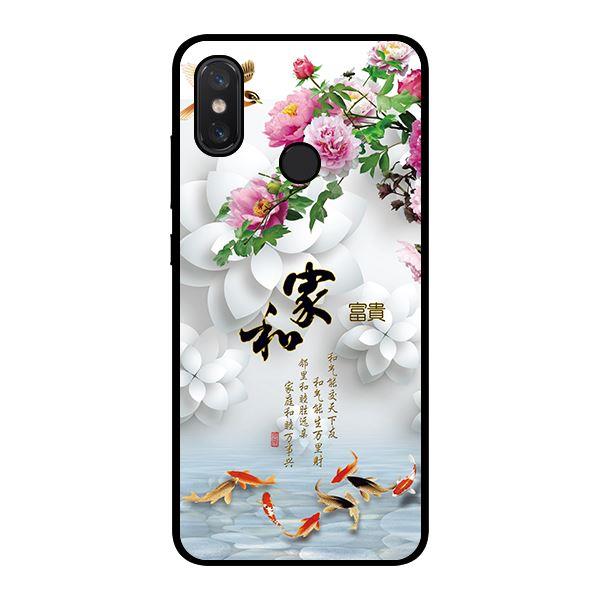 Ốp lưng dành cho điện thoại Xiaomi Mi 8 Chim Ca Nên Hoa Trăng