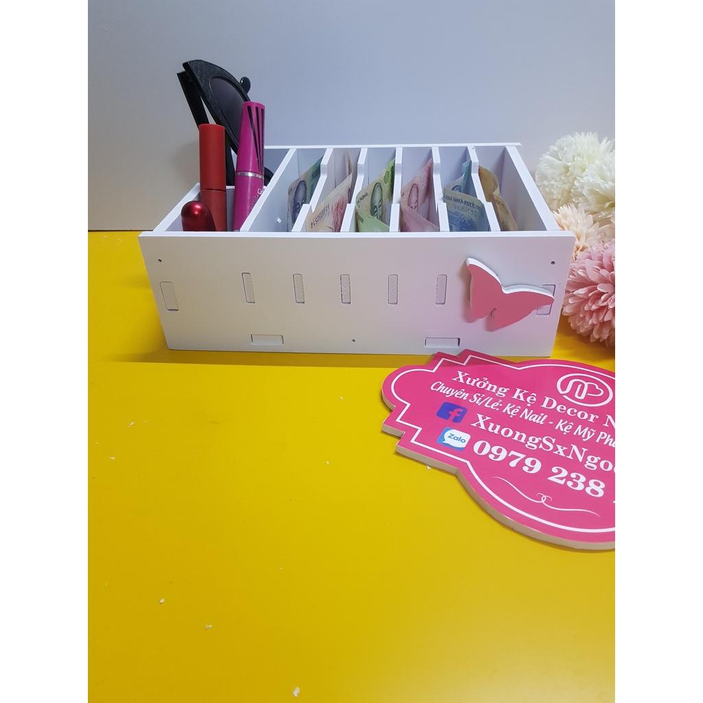 Khay đựng tiền quầy thu ngân 9 ô (K15) hình bướm xinh xắn