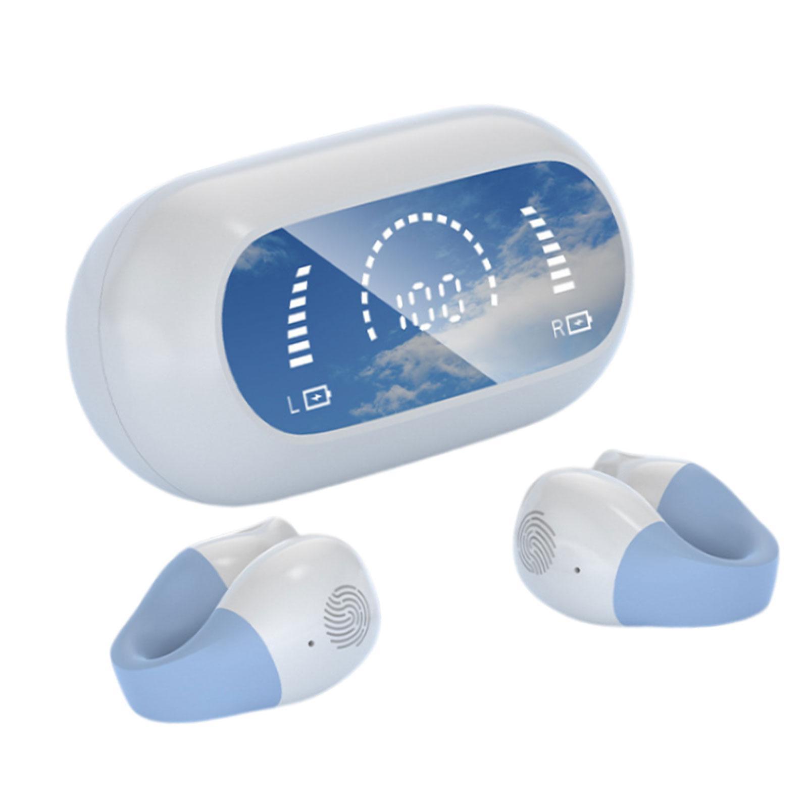 Air Conduction Headphones Earbuds HiFi Stereo Noise Cancelling with Charging Case Earpiece Sport Earphones for Games Driving Sports