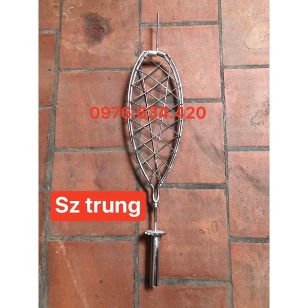 Vỉ nướng cá inox có trục quay dùng cho máy quay công nghiệp