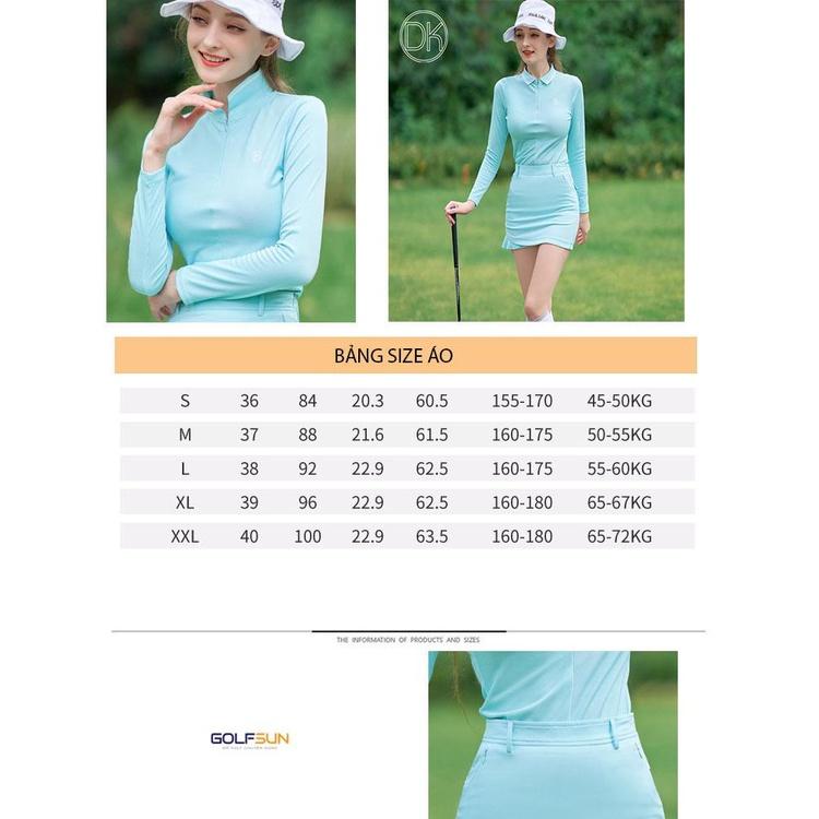 Fullset nữ chơi golf Thời trang Hàn Quốc - Phiên bản đặc biệt DK215-25-26