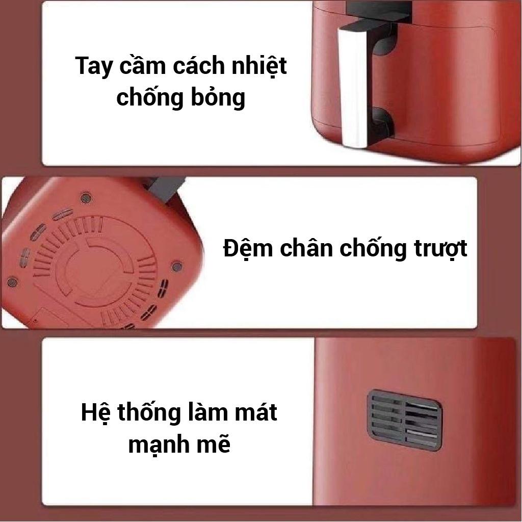 Nồi Chiên Không Dầu VTE 5L - 1350W Công Nghệ TurboStar Giảm 80% Lượng Dầu Mỡ, Món Chiên Giòn Ngon Hoàn Hảo
