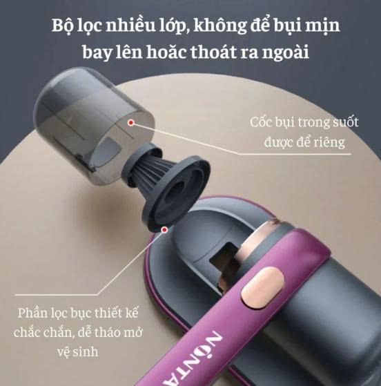 [KoSuyTu] MÁY HÚT BỤI DIỆT KHUẨN UV CC-002 – HÚT MẠNH, TIA UV DIỆT KHUẨN, SẠC PIN, KHÔNG ỒN