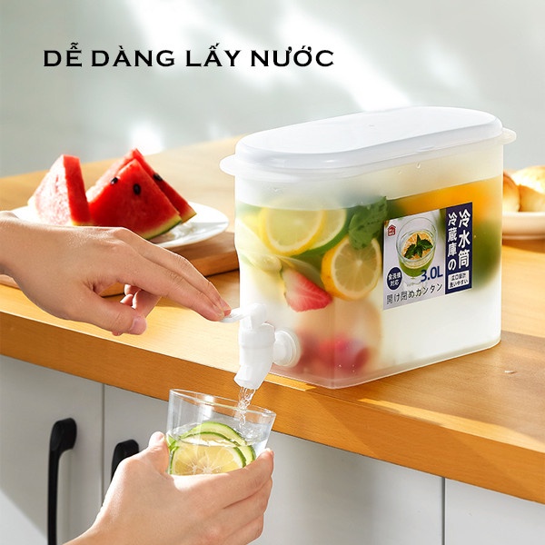 Bình Đựng Nước Tủ Lạnh Có Vòi, Giữ Nhiệt Tốt, Dung Tích 3.5L, Bình Đựng Trà Và Nước Trái Cây Phù Hợp Cho Các Bữa Tiệc