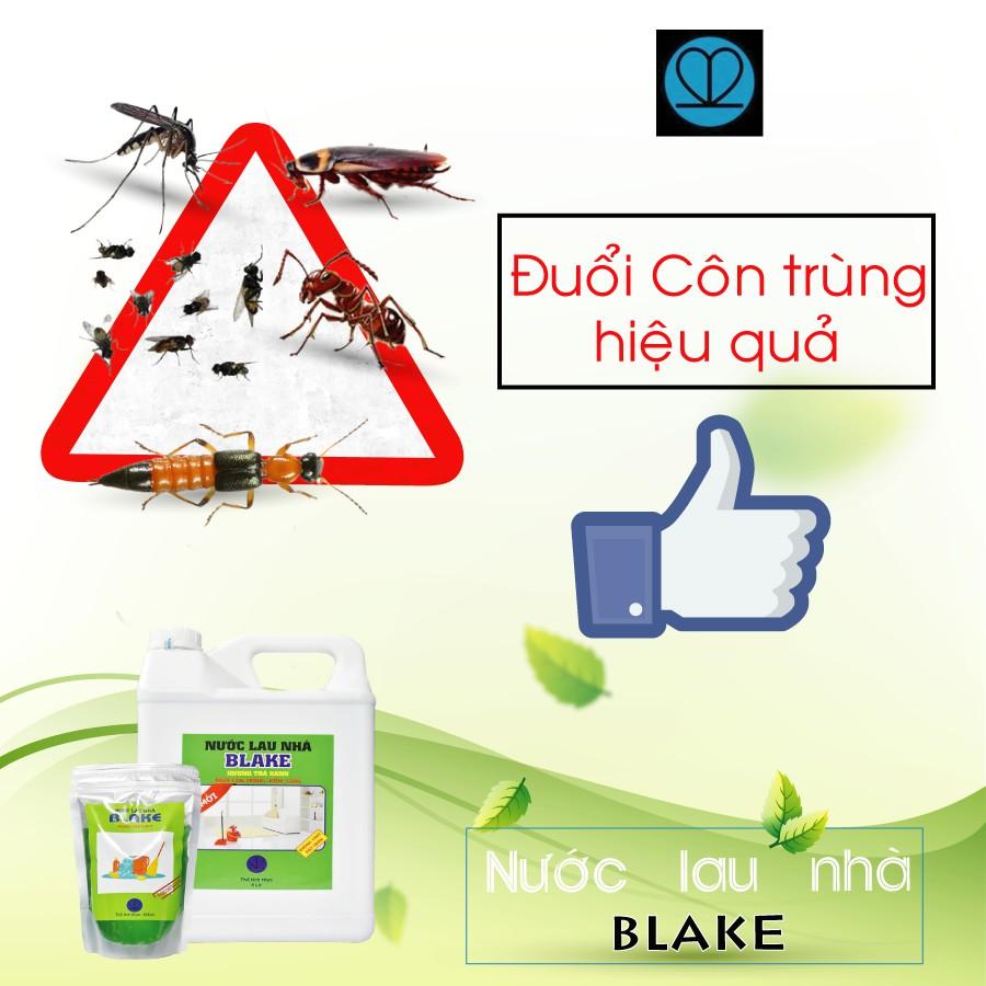 Nước lau sàn (can 5L) đuổi côn trùng, khử khuẩn 99%, không sử dụng chất bảo quản - BLAKE