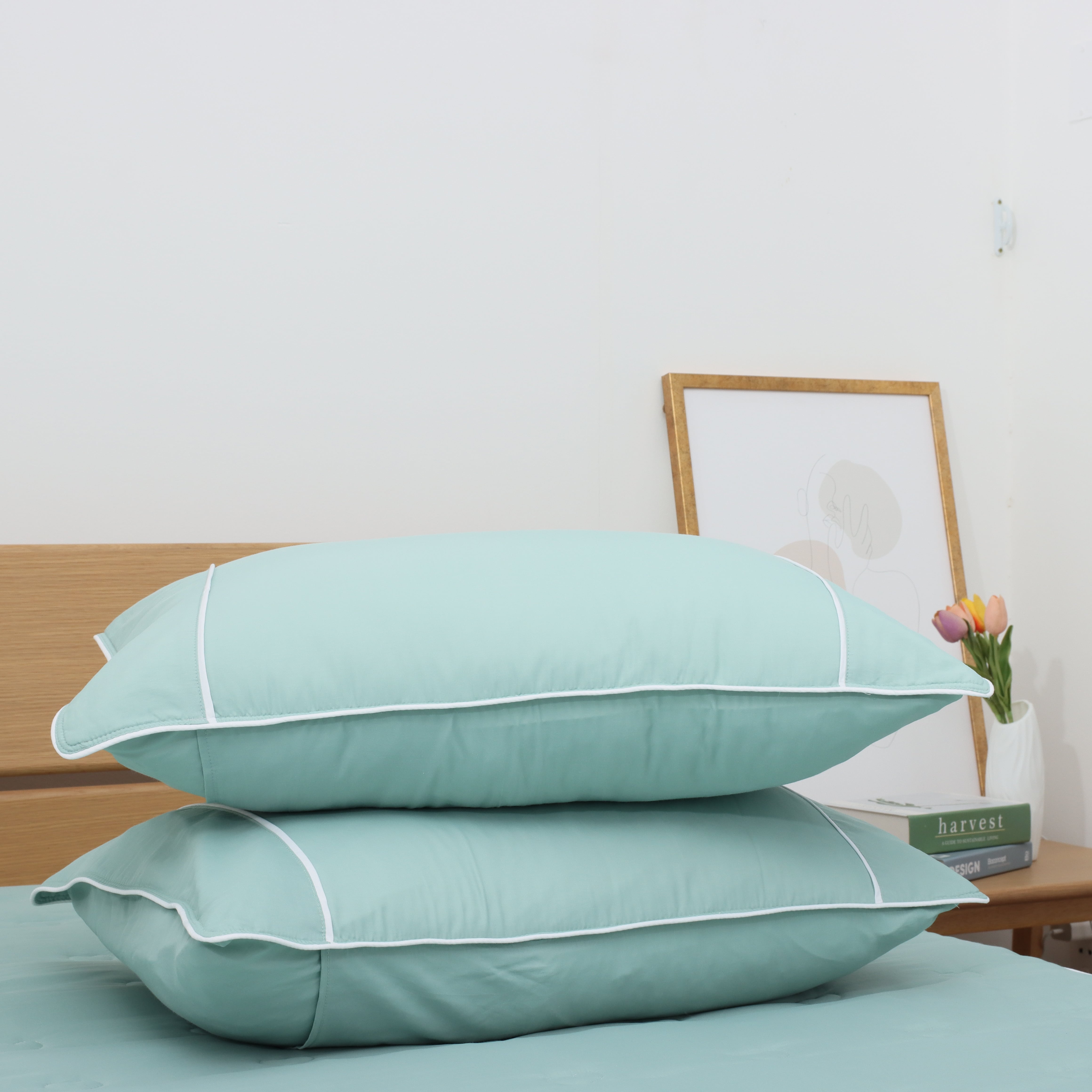 Bộ ga giường chần bông K-Bedding by Everon KNTS chất vải Ice-tencel thoáng mát, kháng khuẩn