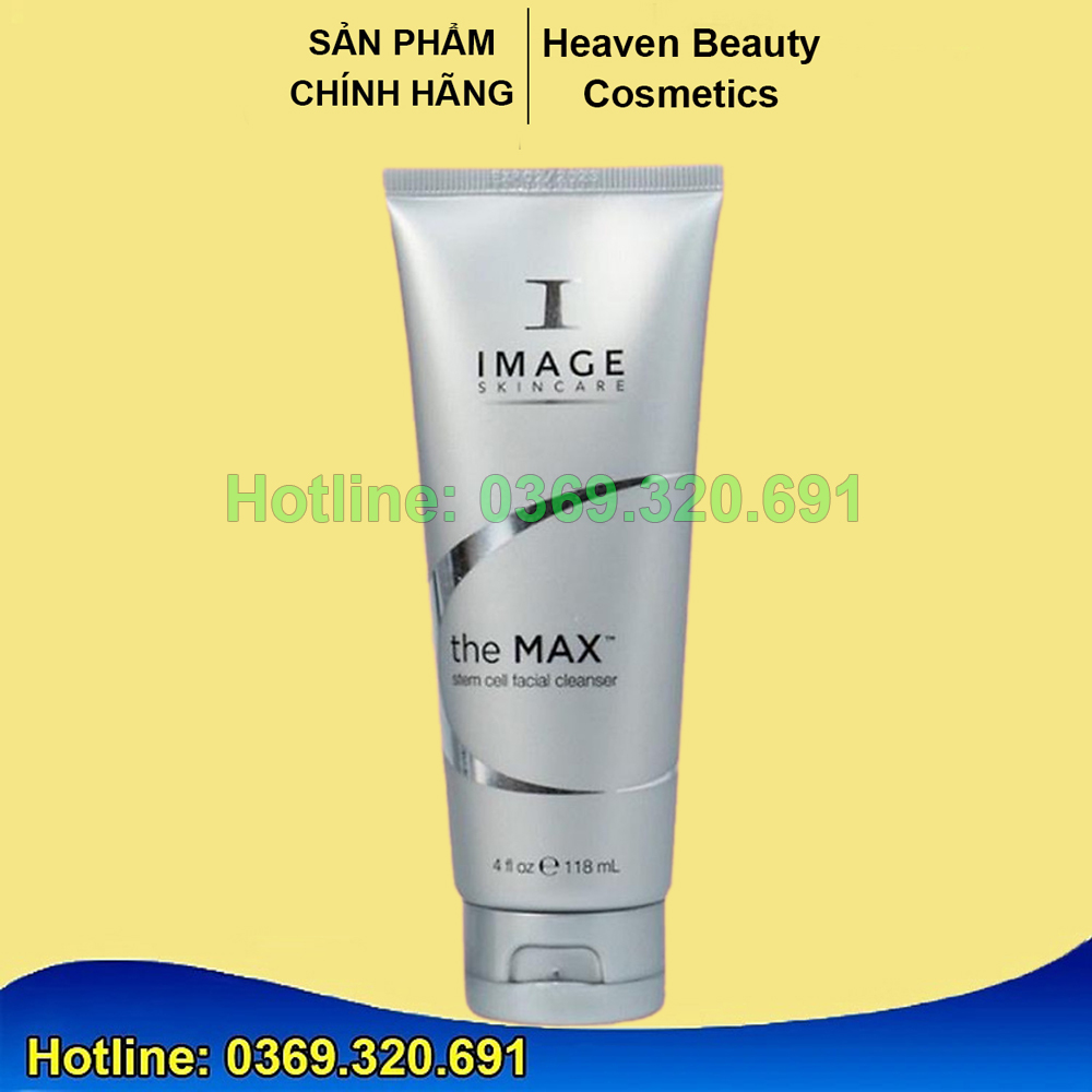 Sữa rửa mặt phục hồi Image The Max Stem Cell Facial Cleans nuôi dưỡng làn da