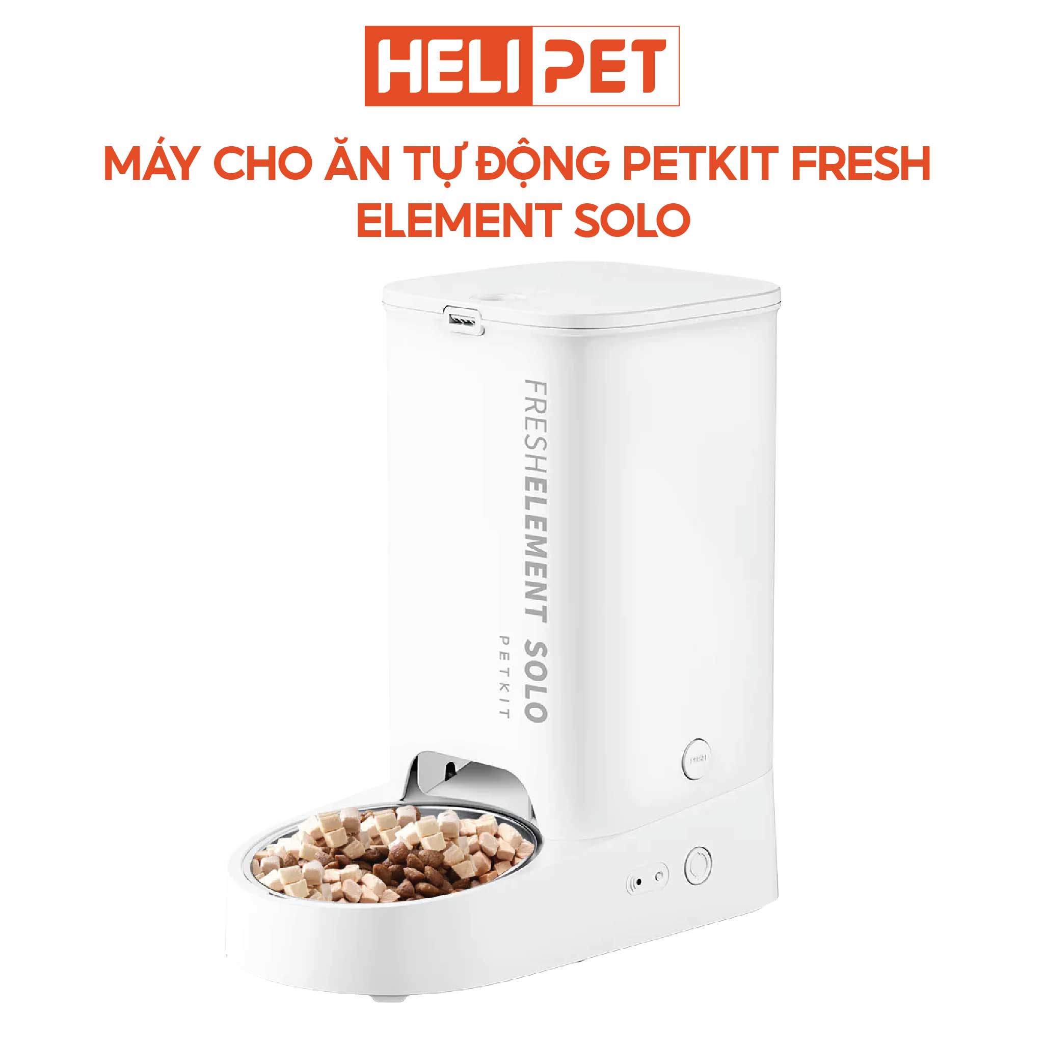 Máy Cho Ăn Tự Động Petkit Máy Cho Chó Mèo Ăn Fresh Element Solo- HeLiPet