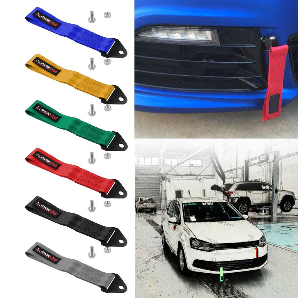 High Quality Car Automotive Tow Strap Set Front Bumper Hook
