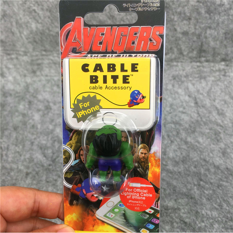 Cable Bite Bảo Vệ Dây Cáp Sạc Điện Thoại Hình Nhân Vật Anh Hùng Avengers