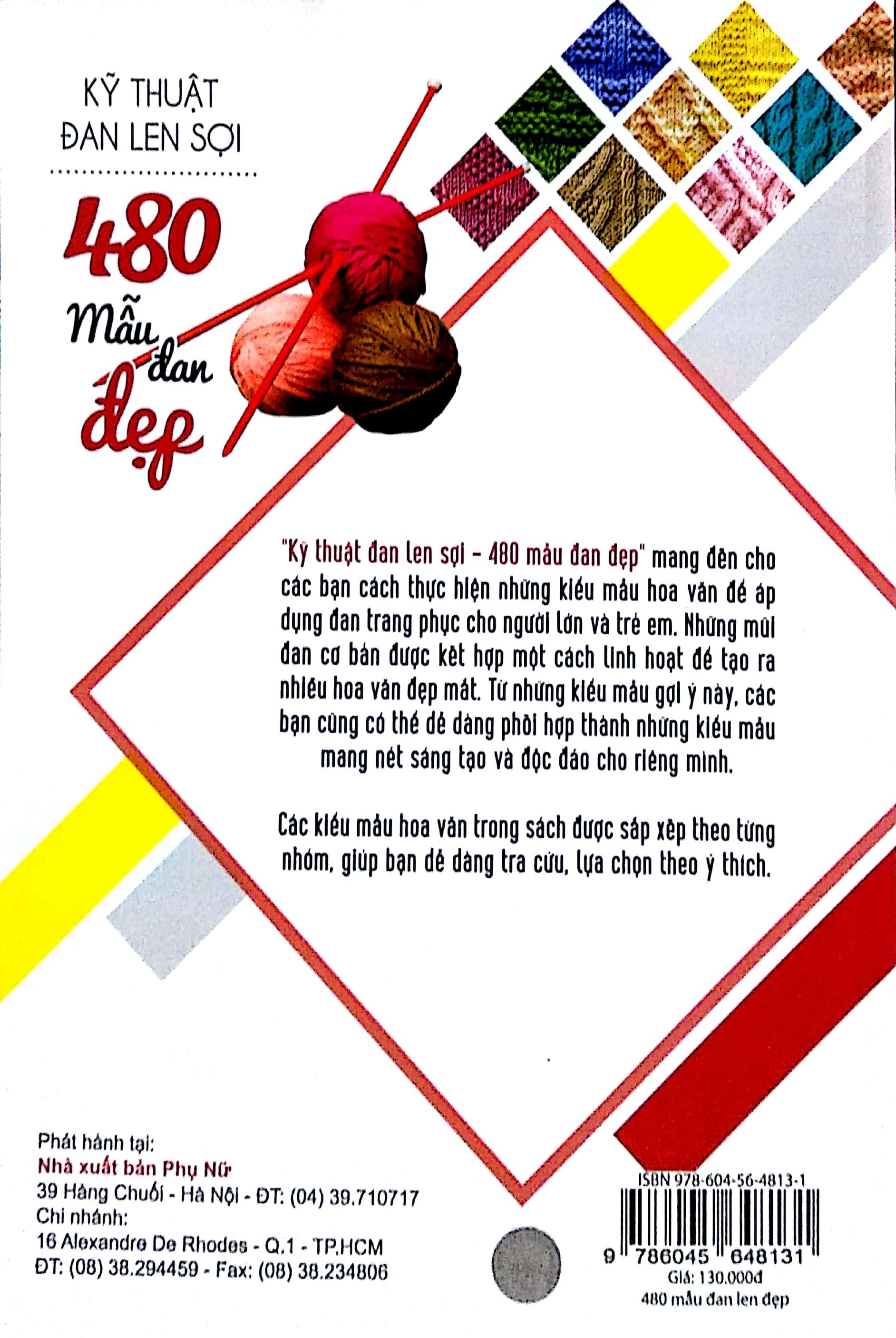 Kỹ Thuật Đan Len Sợi - 480 Mẫu Đan Đẹp