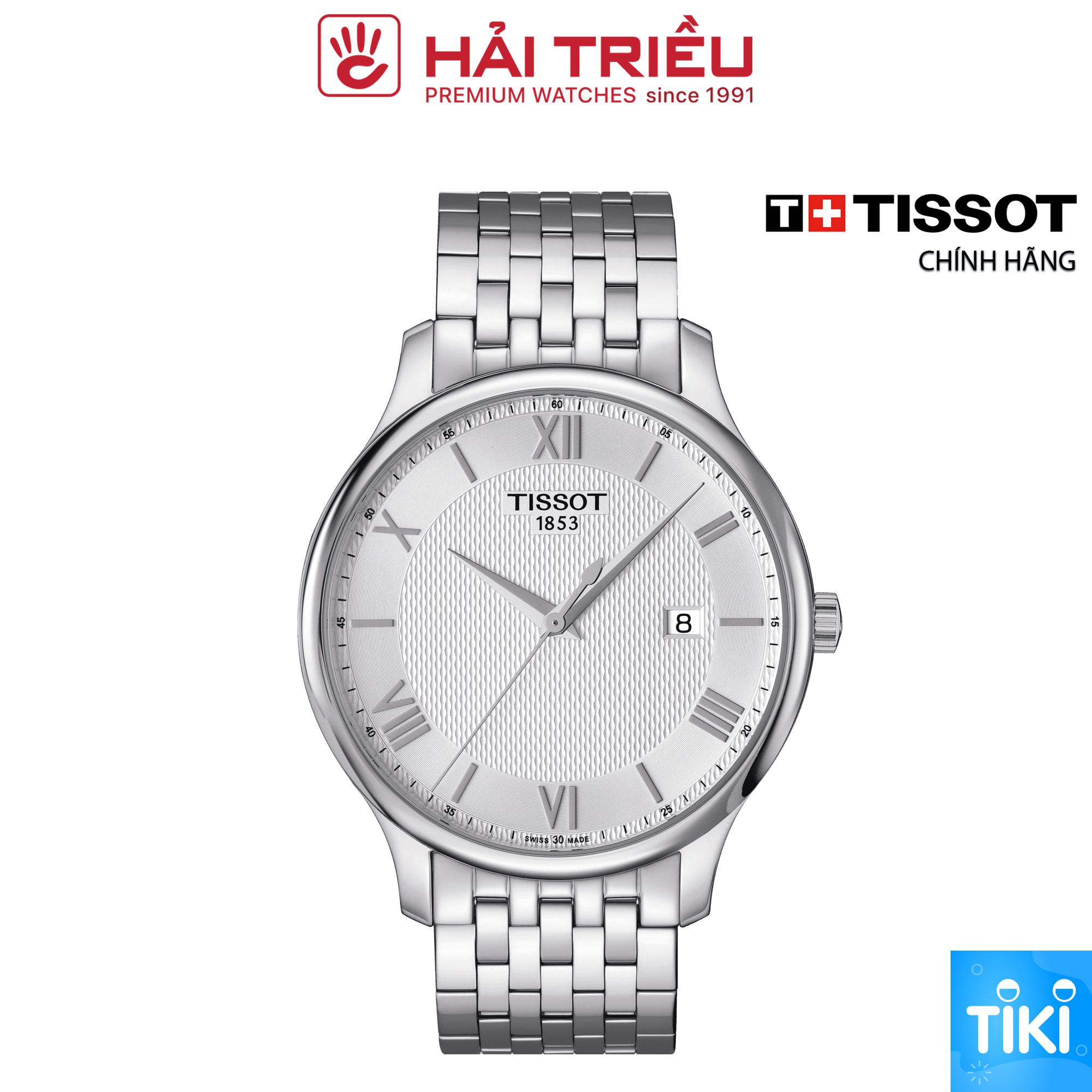 Đồng hồ nam TISSOT T063.610.11.038.00 chính hãng Thuỵ Sỹ máy Pin