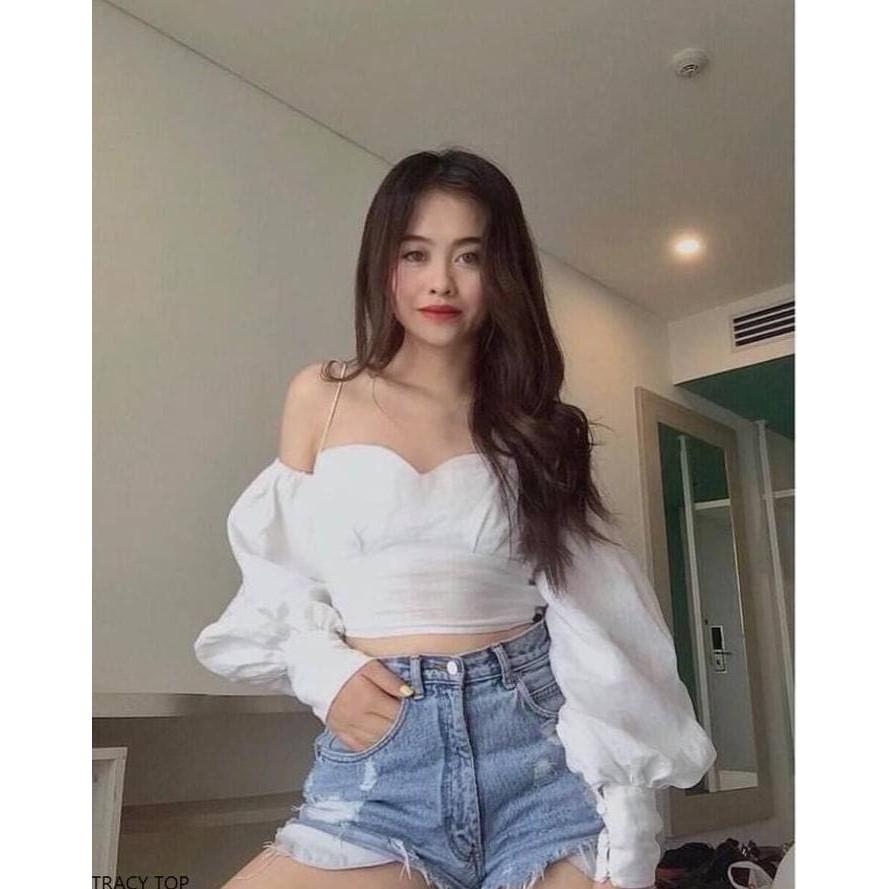 Áo 2 Dây Rớt Tay Cúp Ngực OPP (TRẮNG)