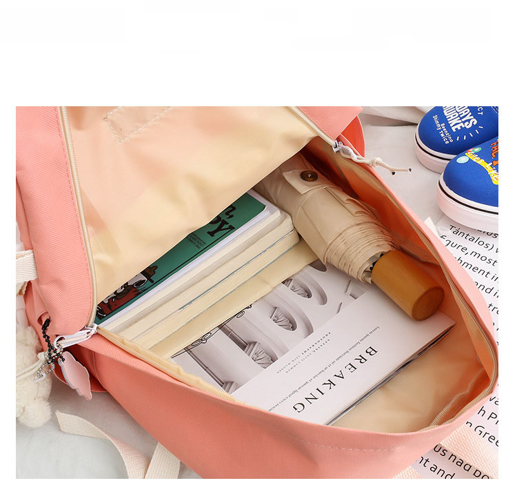 Combo set 5 món balo nữ balo cấp 1 balo cấp 2 balo cấp 3 siêu đẹp đáng yêu SUGEBAG mã 372