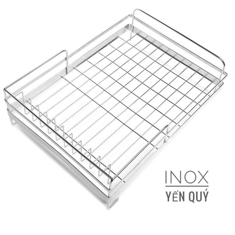 SUS304 KỆ ÚP CHÉN BÁT ĐẶT BÀN INOX 304 - GIÁ BÁT ĐĨA ĐẶT BÀN CÓ KHAY NƯỚC Kệ Lớn