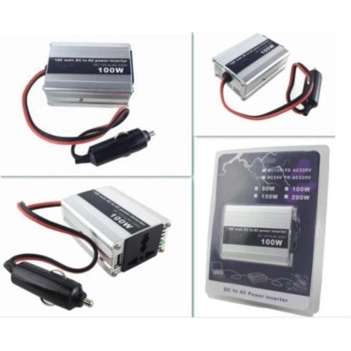 EuroQuality Bộ chuyển đổi nguồn điện từ 12V ra 220V 100W sử dụng trên ô tô 2018 ..Giá hot !!!