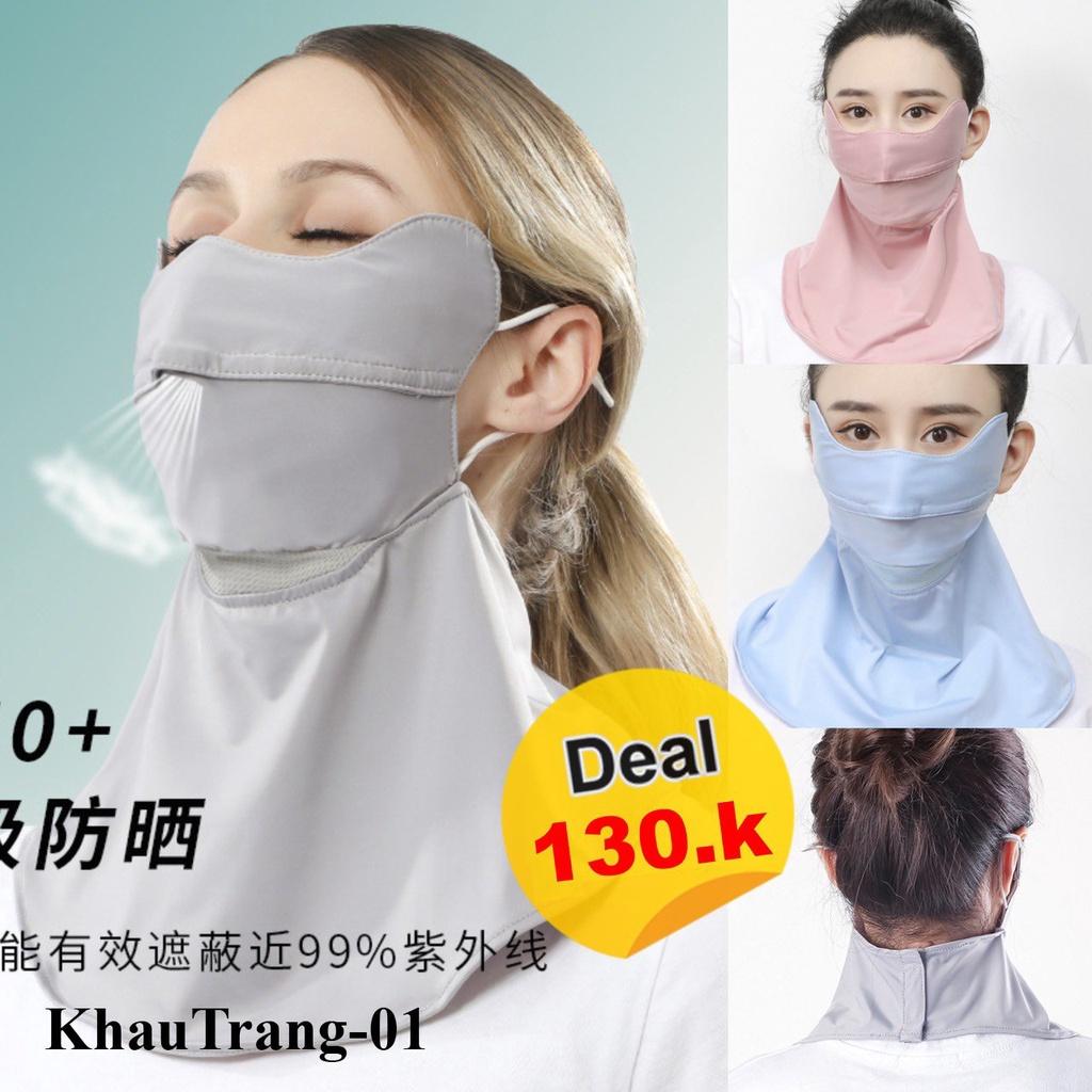 Khâu Trang đi nắng chống tia UV UFP 50+ - Unisex Nam Nữ đều thích hợp KT01