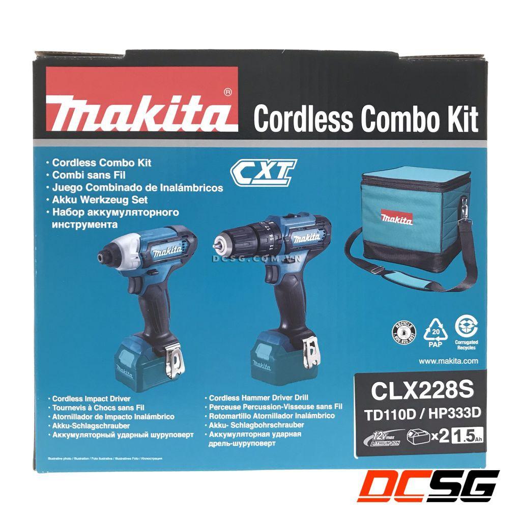 Bộ sản phẩm HP333D + TD110D 12V Max Makita CLX228S | DCSG
