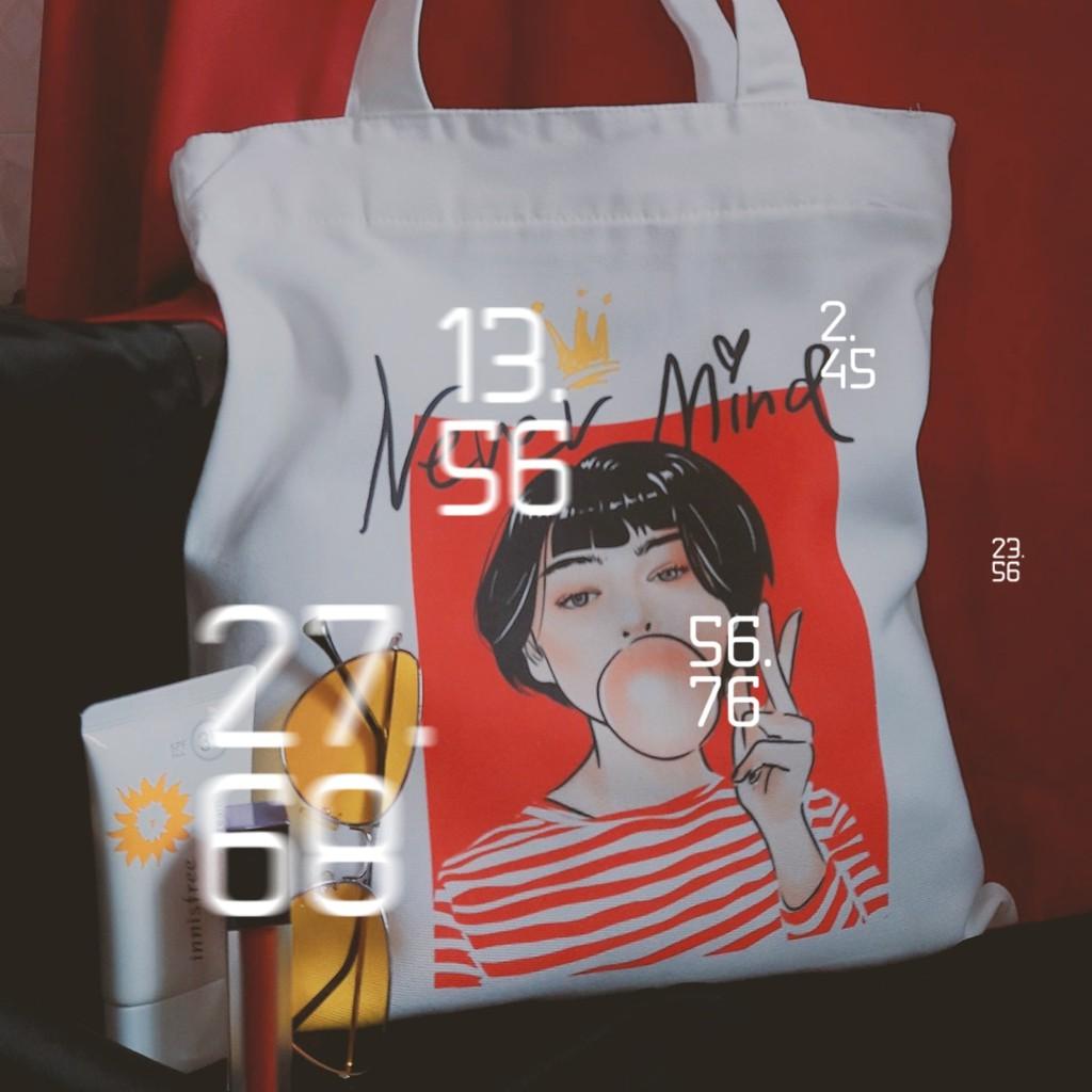 Túi Tote Trắng Cool Girl