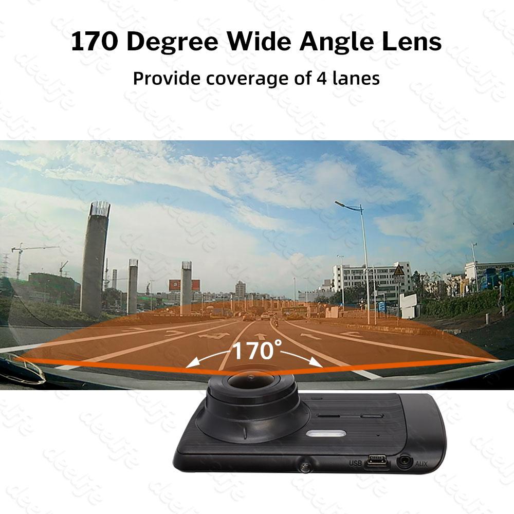 Deelife Dash Cam Car DVR Camera Đầu ghi video Dashcam Hộp đen Màu Tên: Không có Camera chiếu hậu