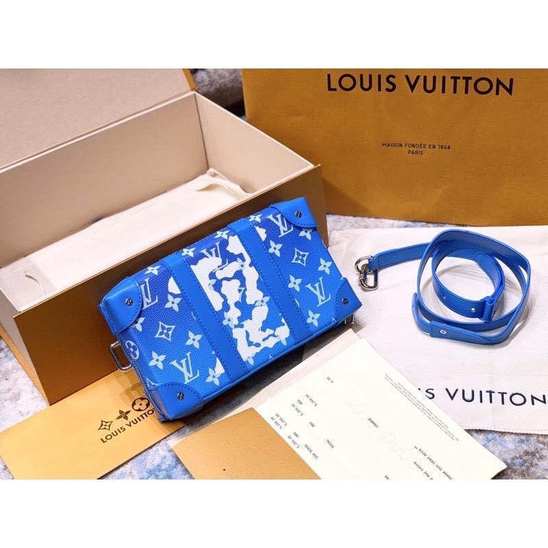 TÚI ĐEO CHÉO NAM NỮ UNISEX LV0360 SOFT TRUNK CLOUD MÀU XANH FULLBOX