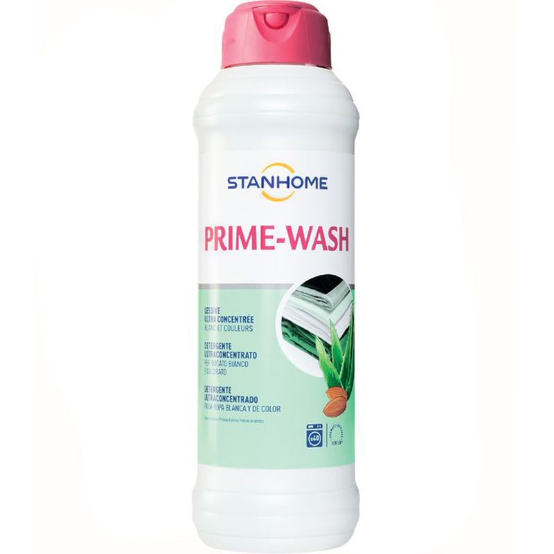 Nước giặt cho đồ trắng và sáng màu hương thơm dịu ngọt Stanhome Prime Wash Aloe Vera 1000ml