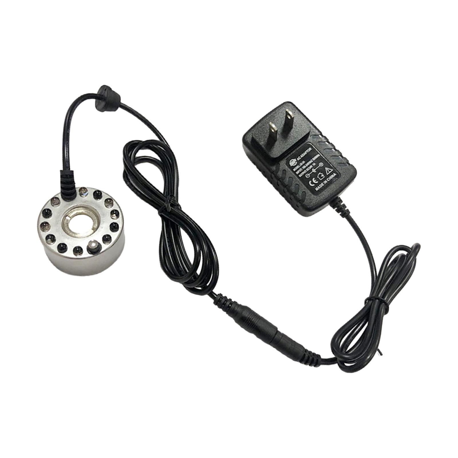 Pond Fog Machine Air Humidifier 12 LED Lights US Adapter Plug for Vase Basin